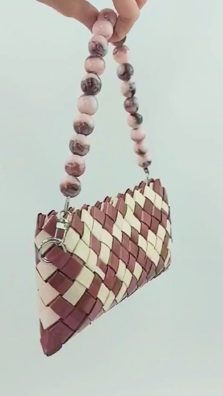 clutch and detachable beaded handle video